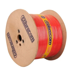 Cabo Cobrecom Antichama Flexível 750V 1.5mm x 1400m Bobina Vermelho