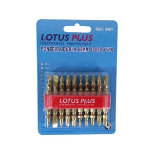 Jogo de Ponteira Dupla 65mm com 10 Peças Lotus 5401.webp